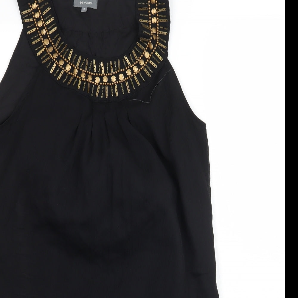 et vous Womens Black   Shift  Size 14