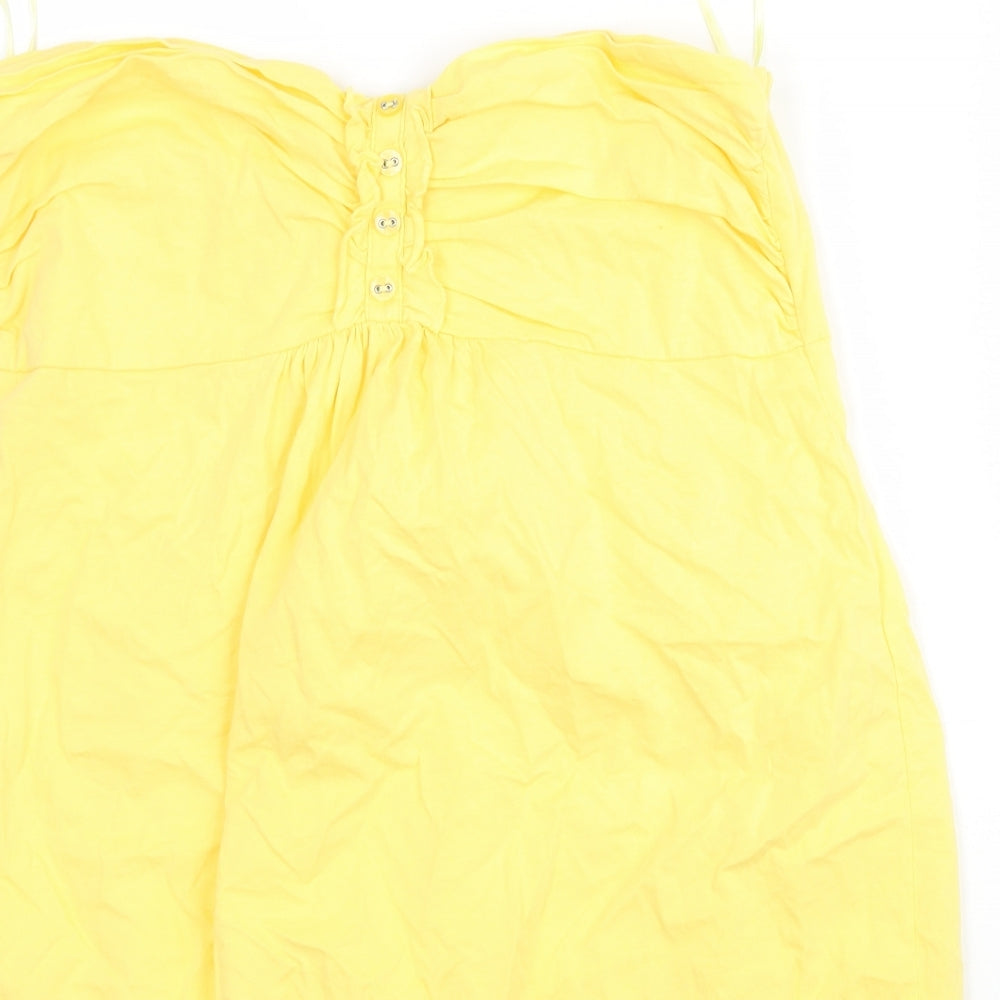 Select Womens Yellow   Basic Blouse Size 14
