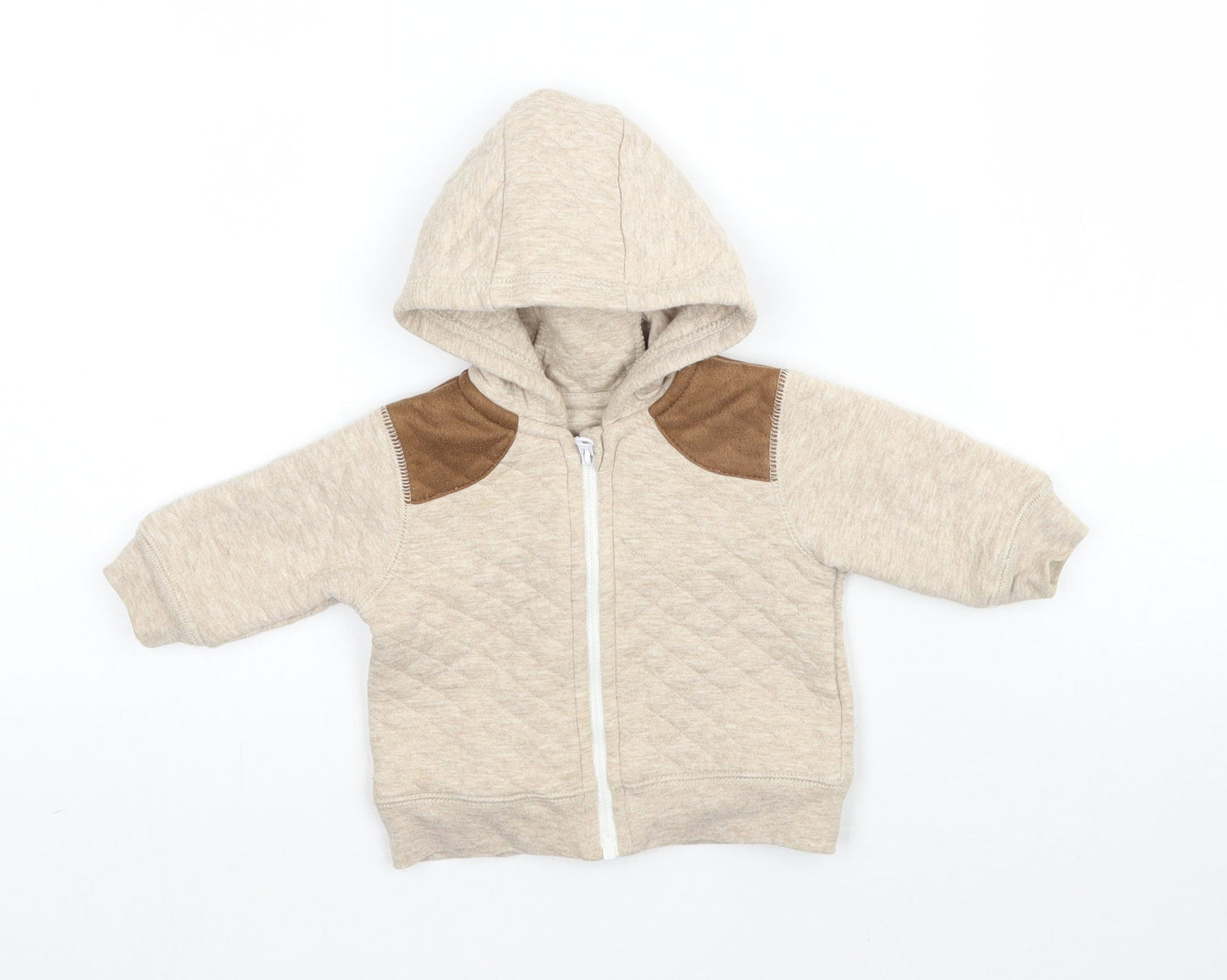 George Baby Beige   Full Zip Jumper One Size  - Hoodie