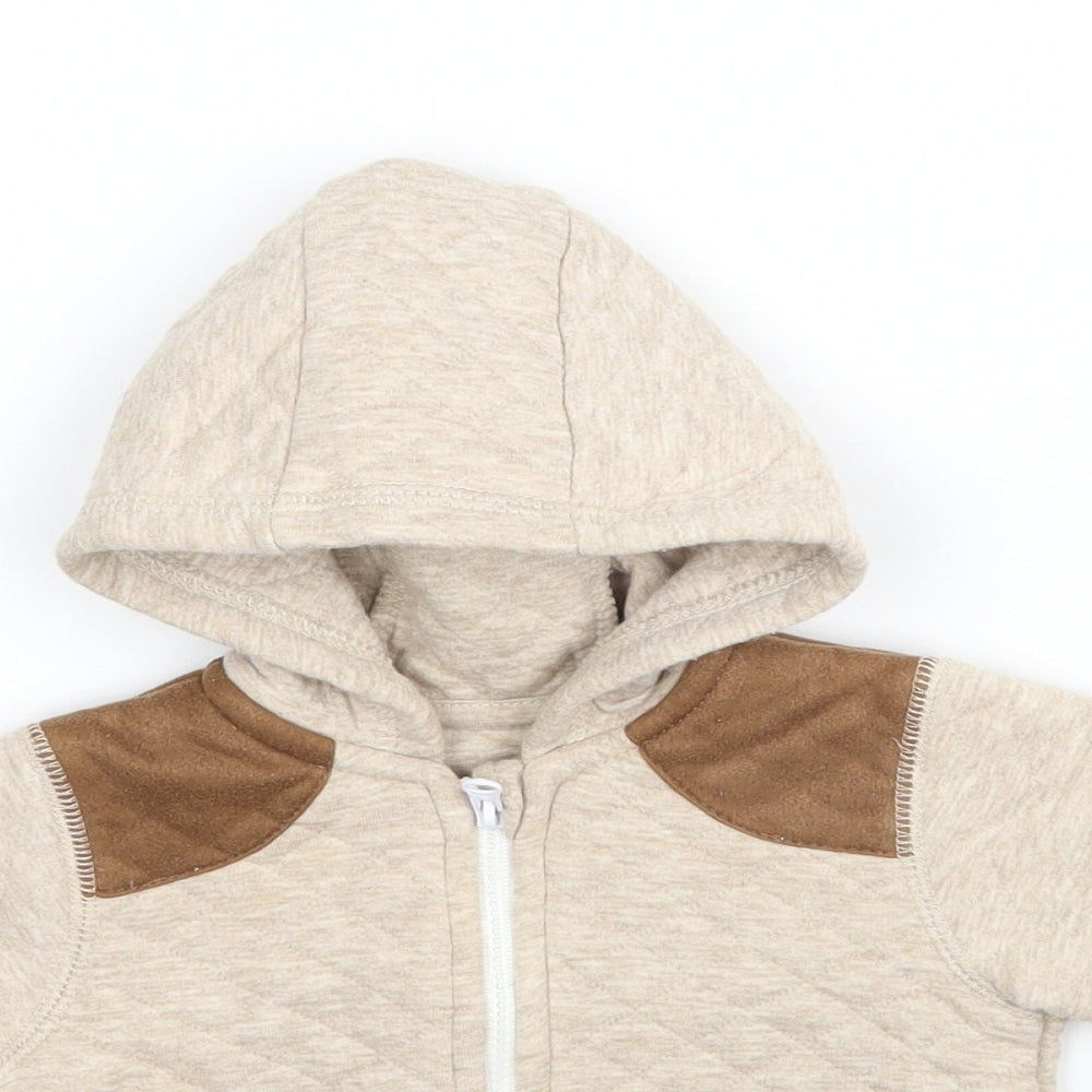 George Baby Beige   Full Zip Jumper One Size  - Hoodie