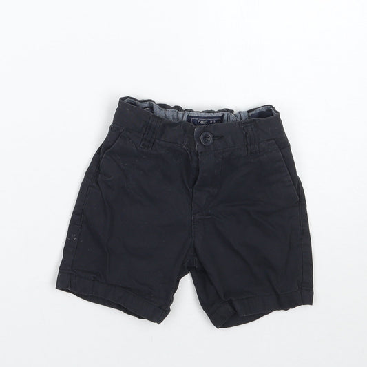 NEXT Boys Black   Chino Shorts Size 4 Years