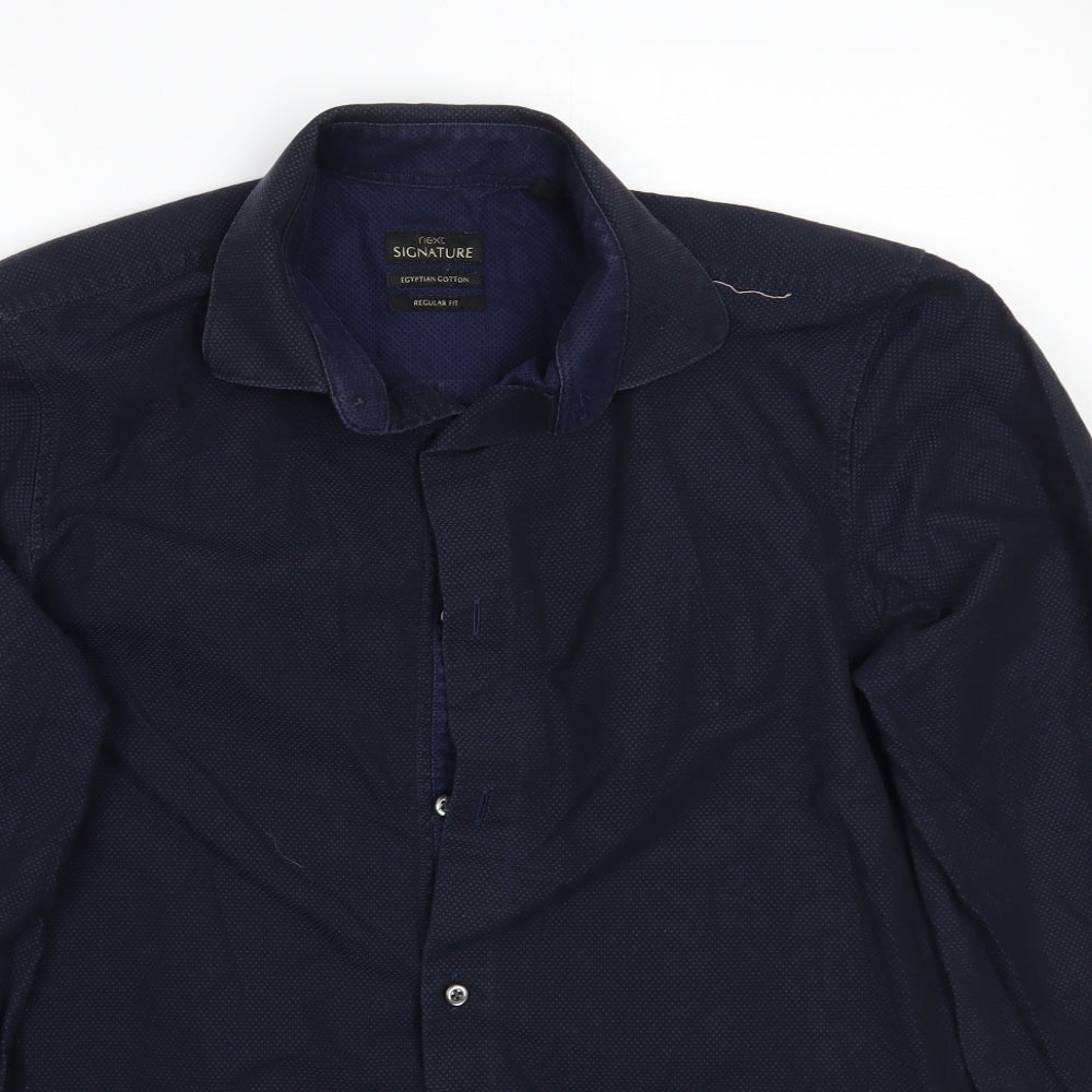 NEXT Mens Blue    Button-Up Size 15.5