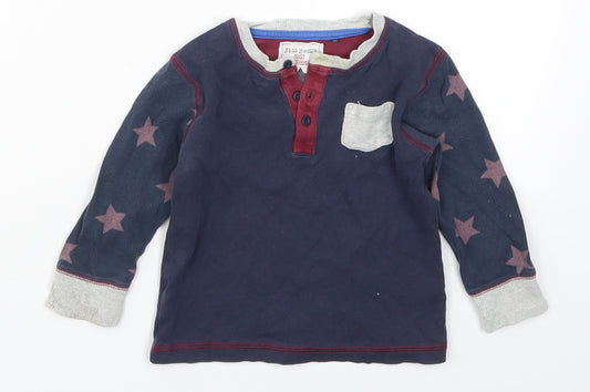 NEXT Boys Blue Solid  Cami Pyjama Top Size 18-24 Months  - Stars