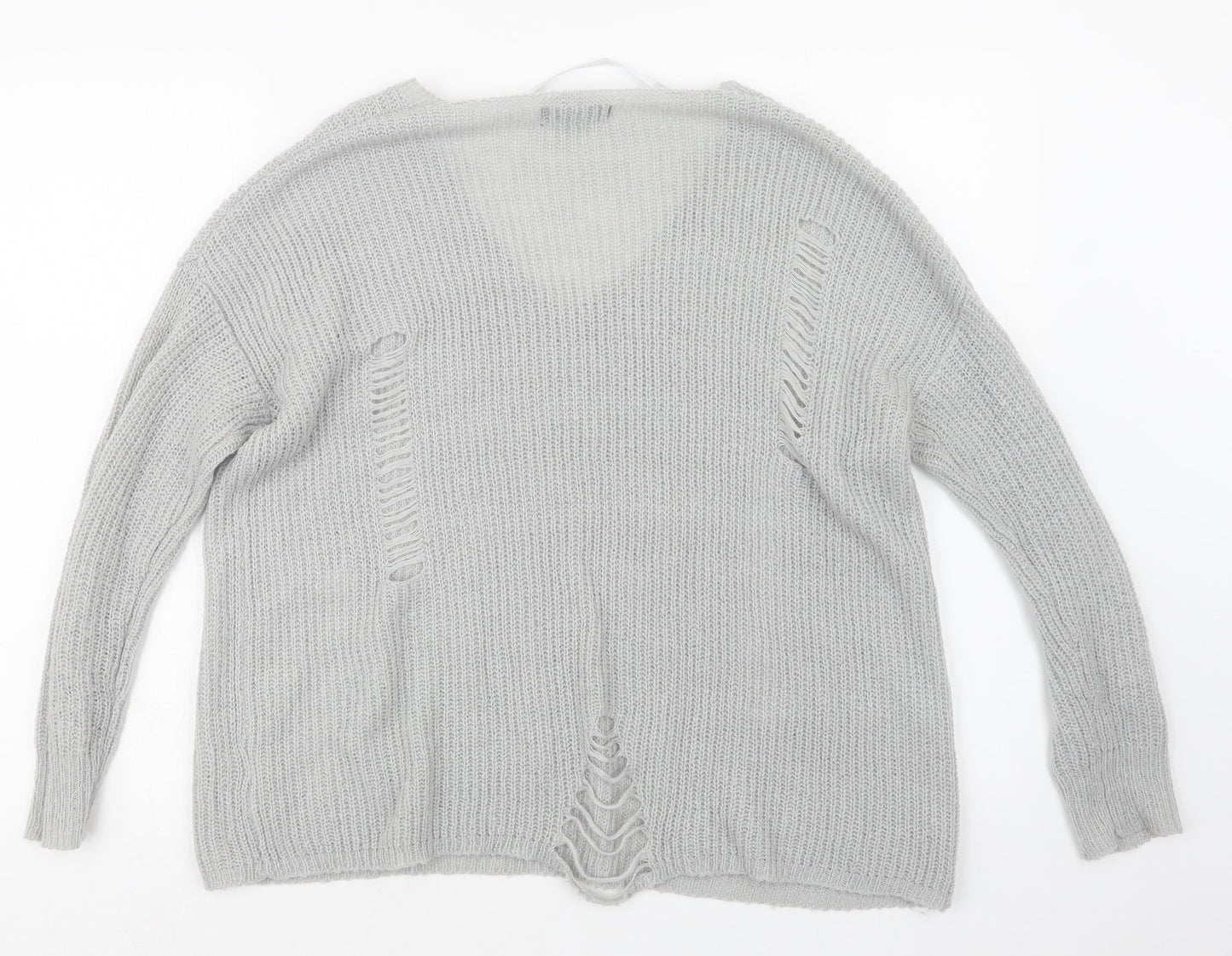 Atmosphere Womens Grey  Knit Pullover Jumper Size 10