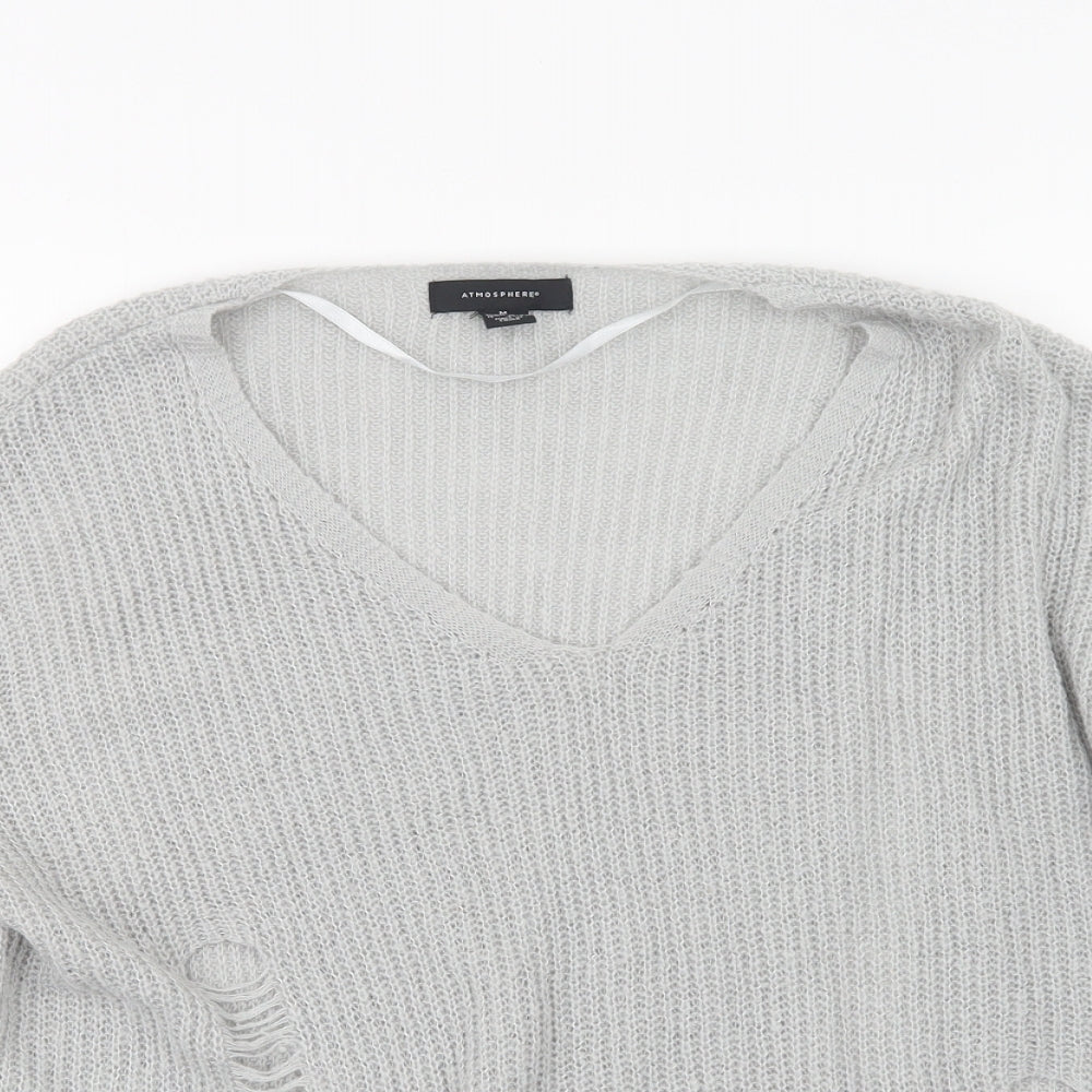 Atmosphere Womens Grey  Knit Pullover Jumper Size 10