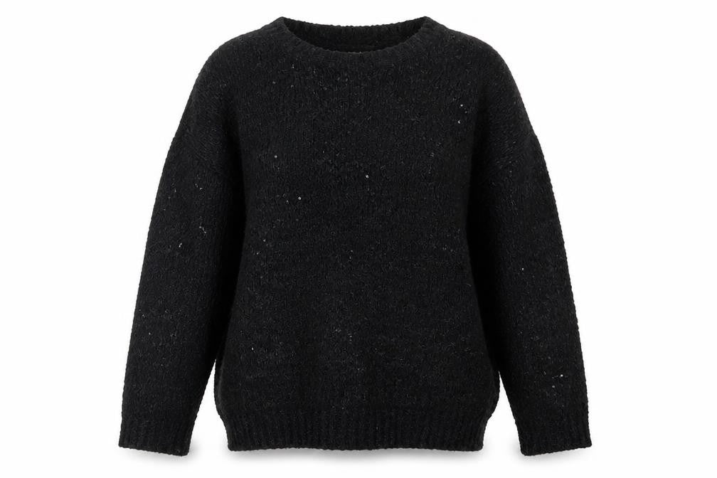 George Womens Black  Knit Pullover Jumper Size 12