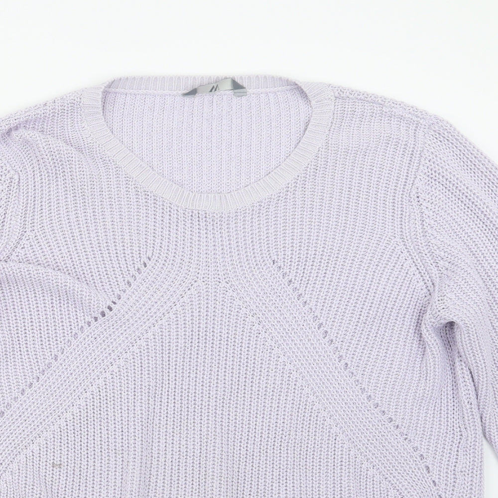 BHS Womens Purple  Knit Pullover Jumper Size 18