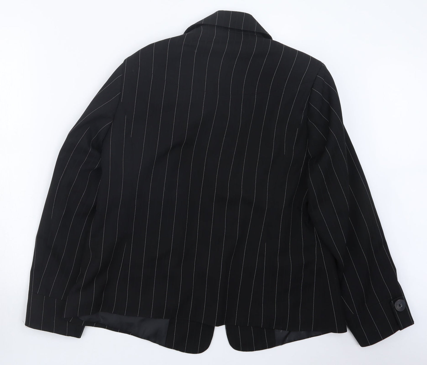 Wardrobe Womens Black Striped  Jacket  Size 16