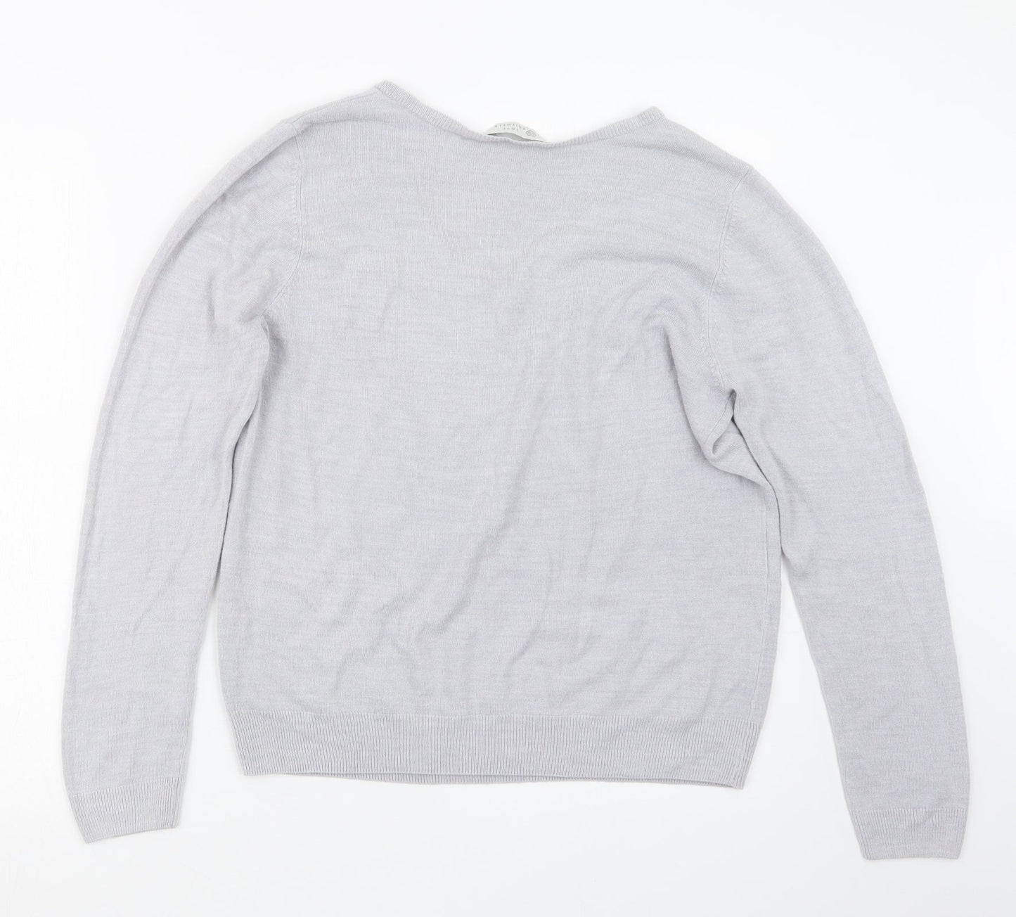 BHS Womens Grey  Knit Pullover Jumper Size 16