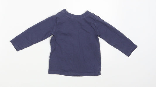 George Boys Blue   Basic T-Shirt Size 9-12 Months
