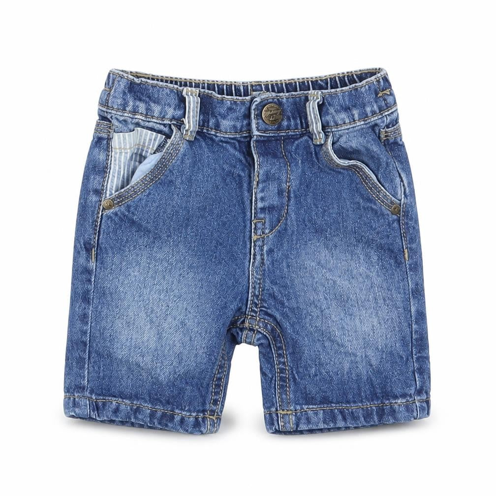 Manataray Baby Blue  Denim Sweatpants Trousers Size 6-9 Months  - Waist 16in; Inside  leg 3in