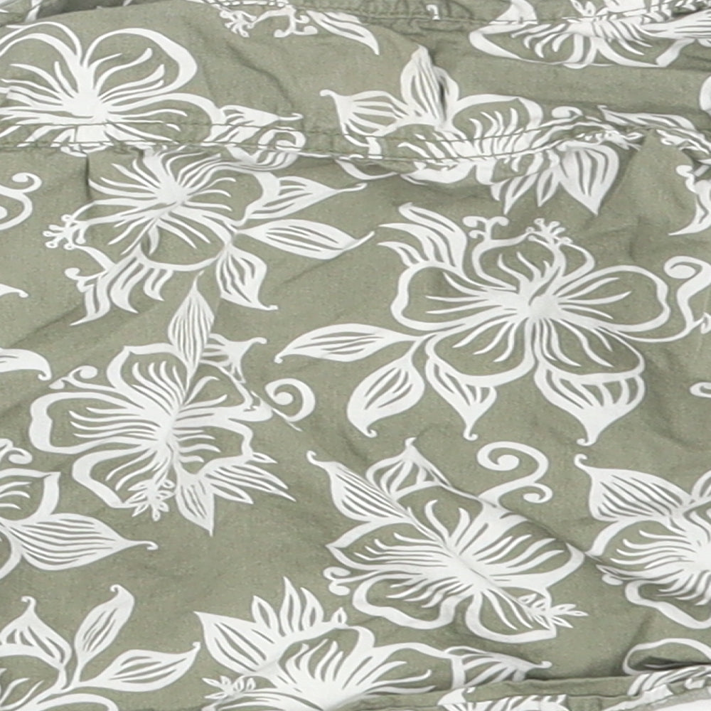 H&M Boys Grey Floral  Basic Button-Up Size 3-6 Months