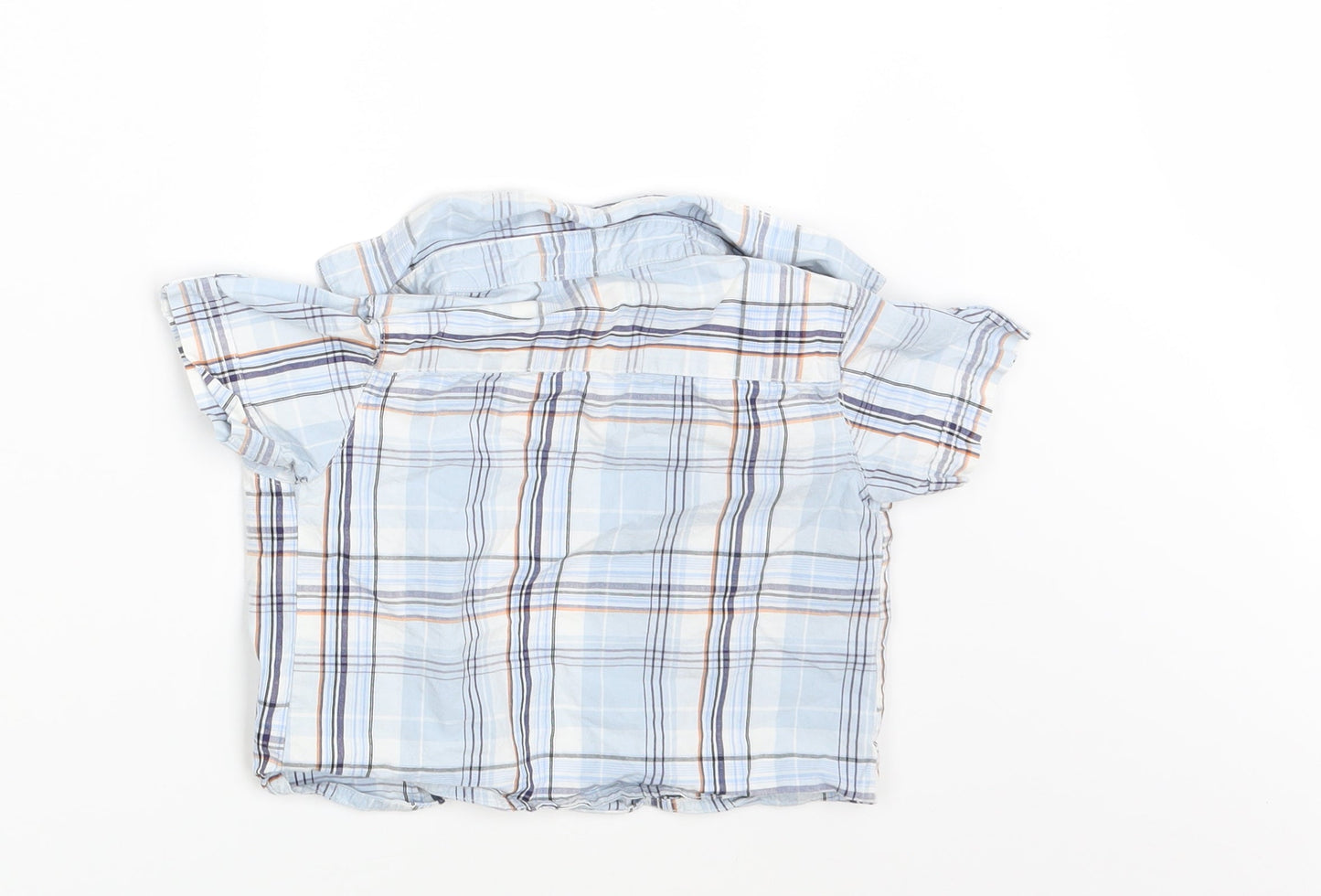 George Boys Blue Check  Basic Button-Up Size 9-12 Months