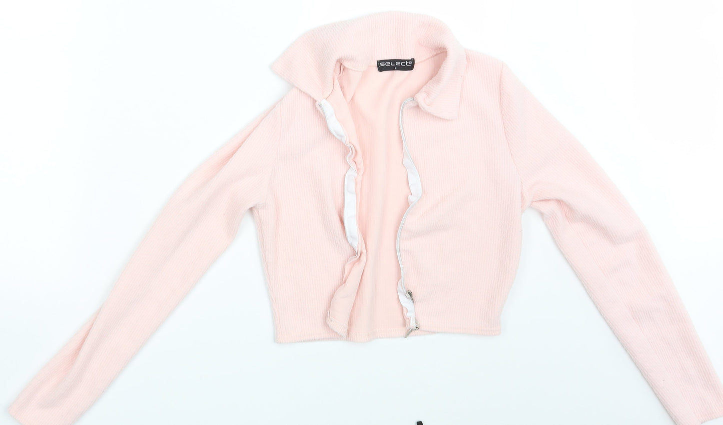 Select Womens Pink   Full Zip Jumper Size L