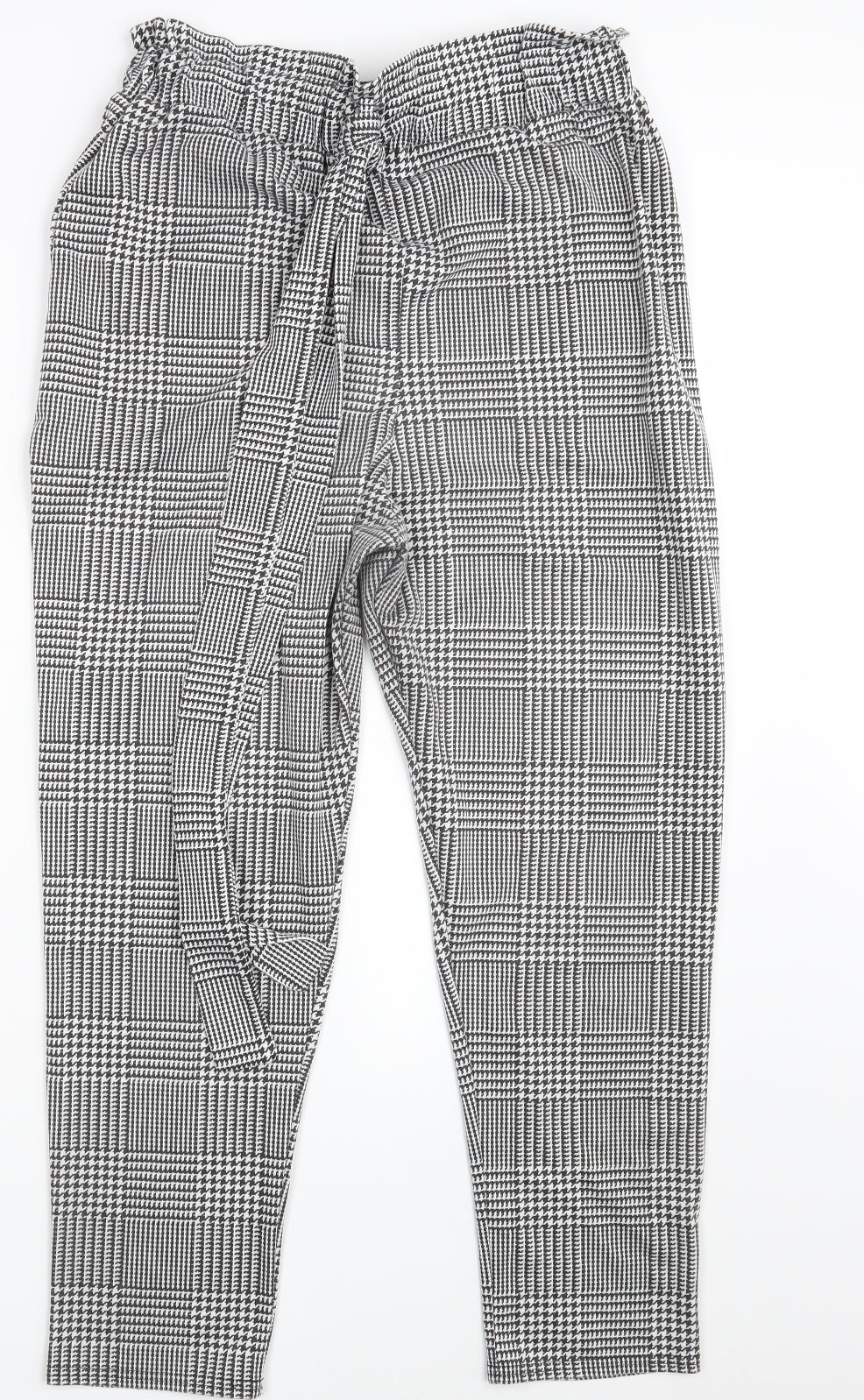 Spotted Womens Black Check  Dress Pants Trousers Size L L26 in