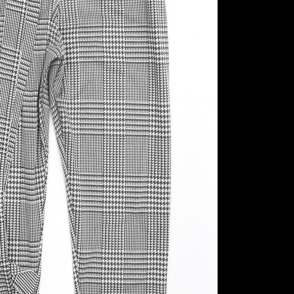 Spotted Womens Black Check  Dress Pants Trousers Size L L26 in