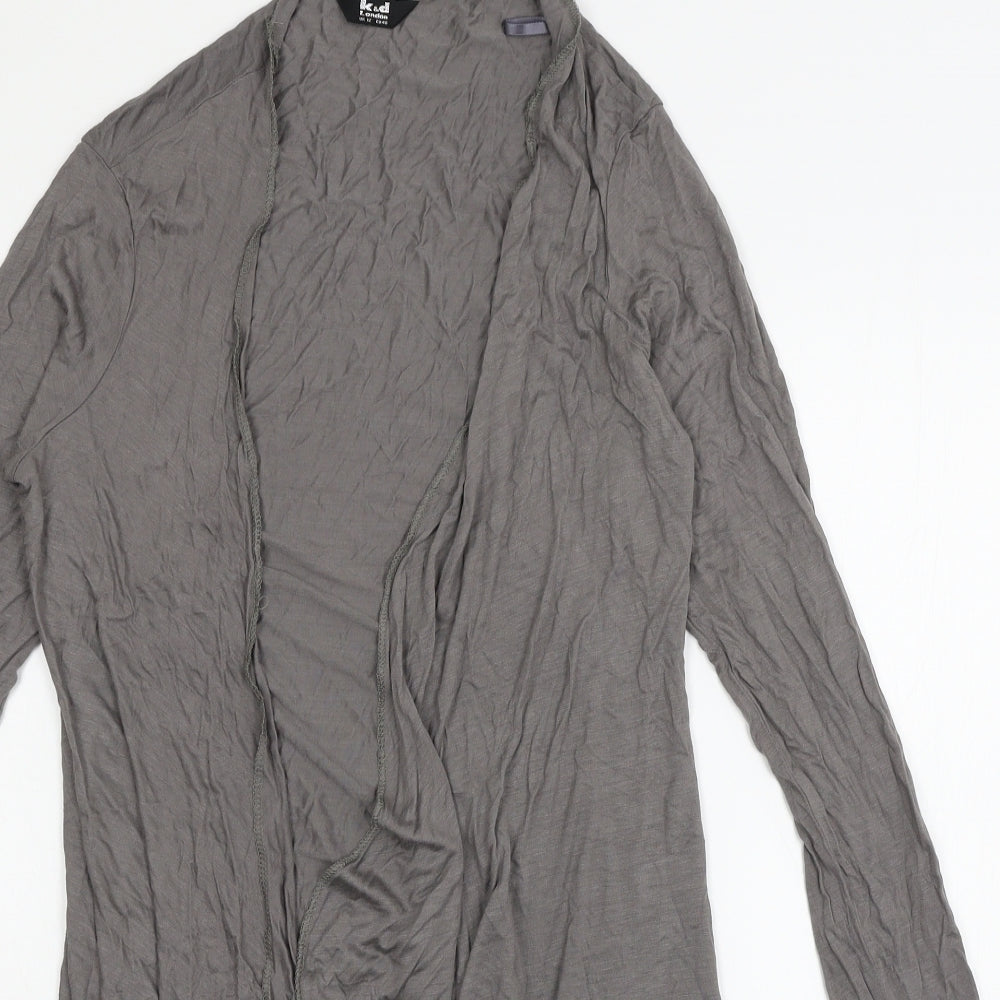 k&d Womens Grey  Jersey Cardigan Jumper Size 12