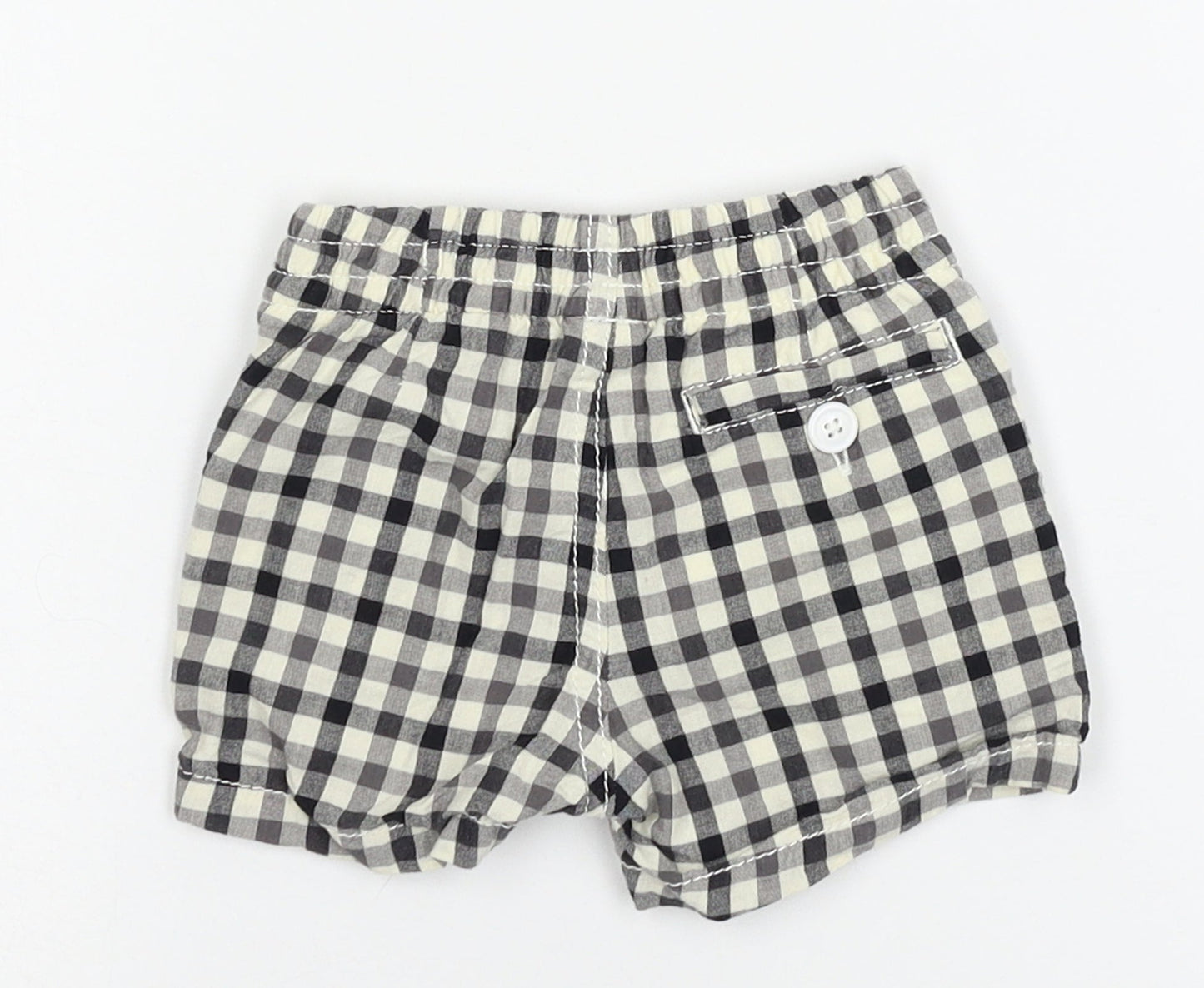 Gap Boys Ivory Check  Cropped Trousers Size 3-6 Months