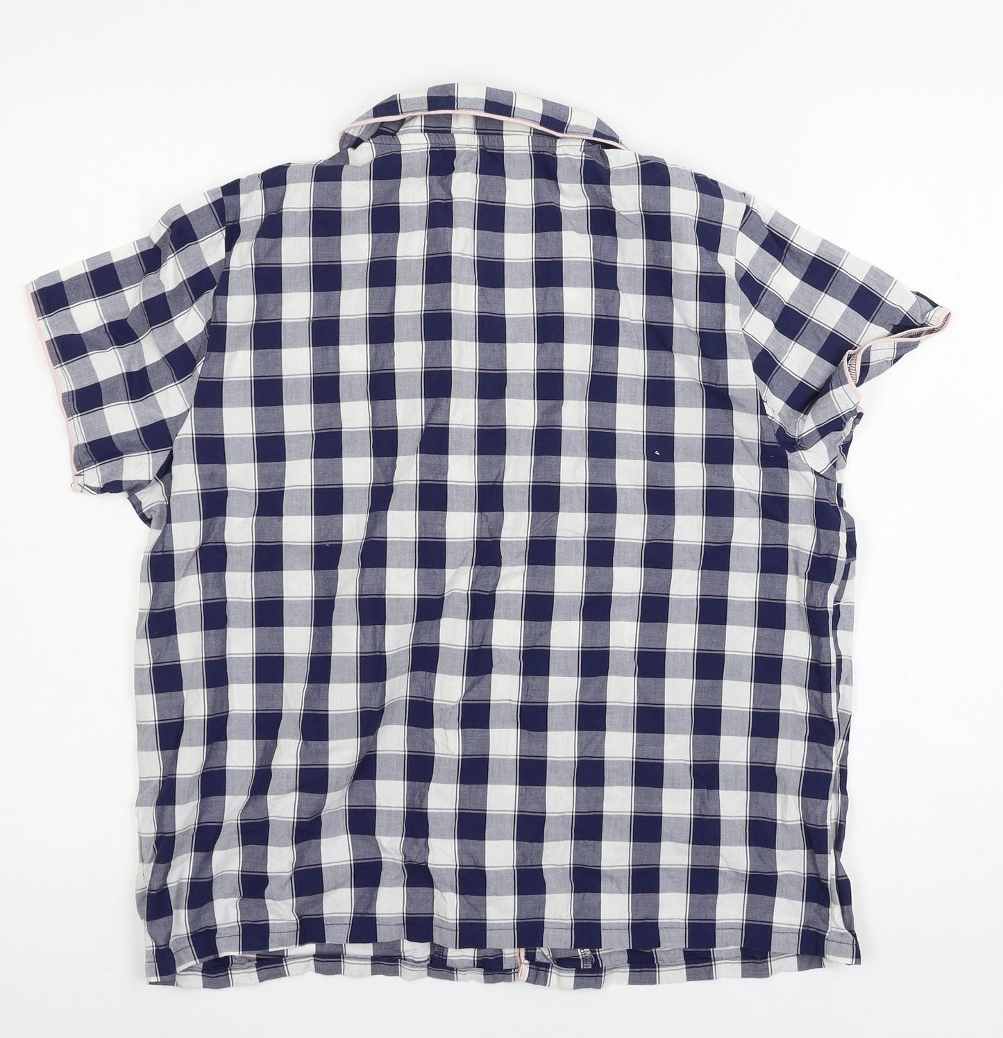George Womens Blue Check  Top Pyjama Pants Size 8