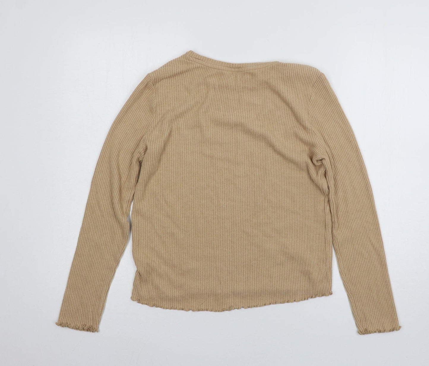 TU Womens Beige  Knit Pullover Jumper Size 12