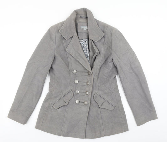 Per Una Womens Grey   Overcoat Coat Size 10
