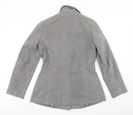 Per Una Womens Grey   Overcoat Coat Size 10