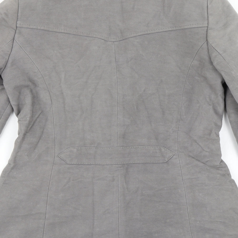 Per Una Womens Grey   Overcoat Coat Size 10