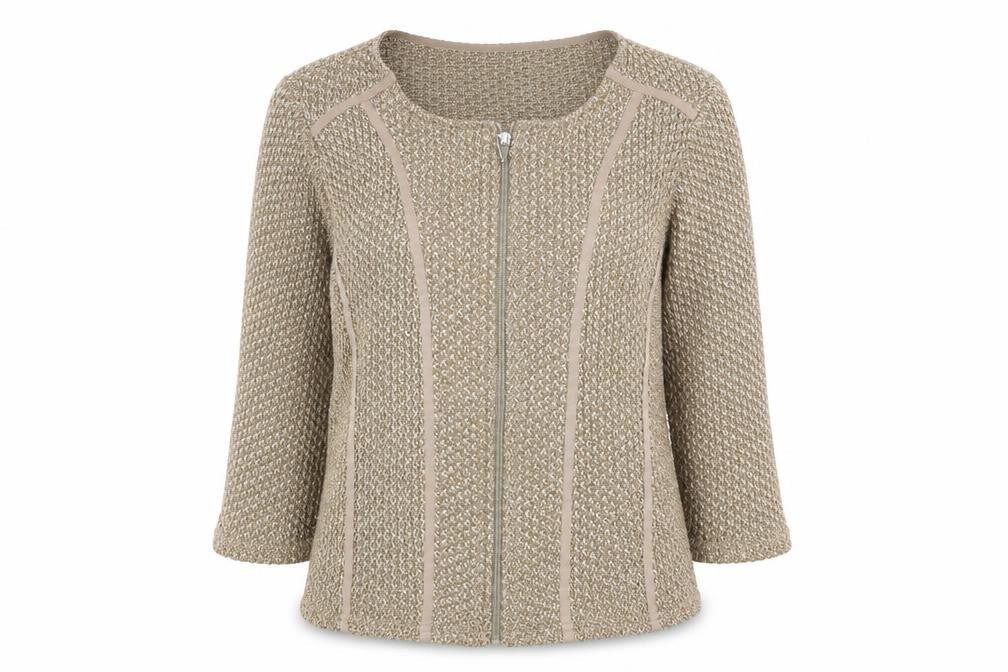 Per Una Womens Brown  Knit Jacket  Size M