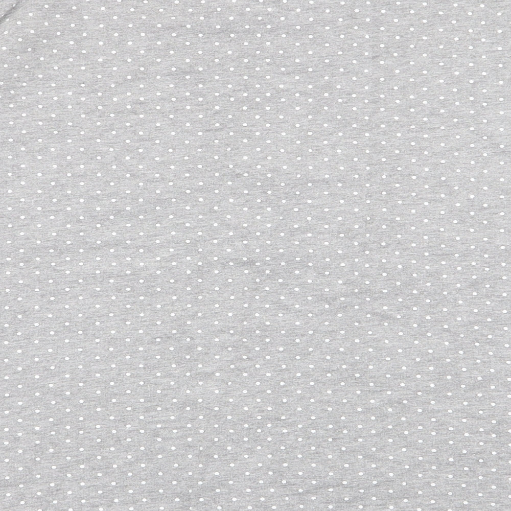 River Island Womens Grey Polka Dot  Top Pyjama Top Size 12