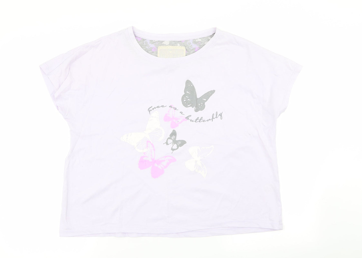 Matalan Womens Purple Solid  Top Pyjama Top Size 12
