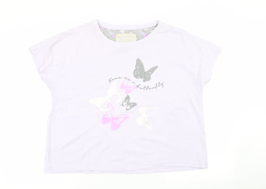 Matalan Womens Purple Solid  Top Pyjama Top Size 12