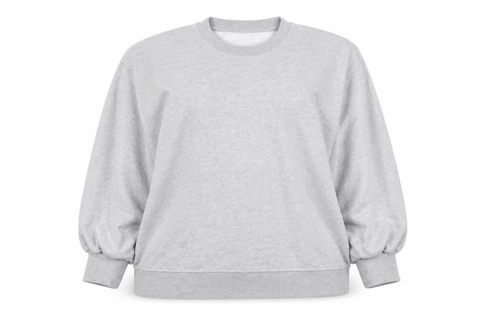 Front view of ASOS women’s grey jumper, size UK 18