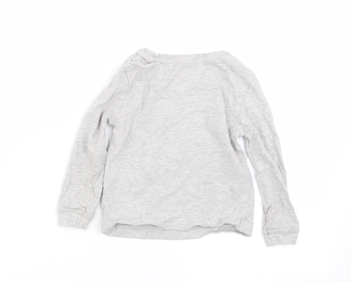 lily and dan Boys Grey Solid   Pyjama Top Size 2-3 Years
