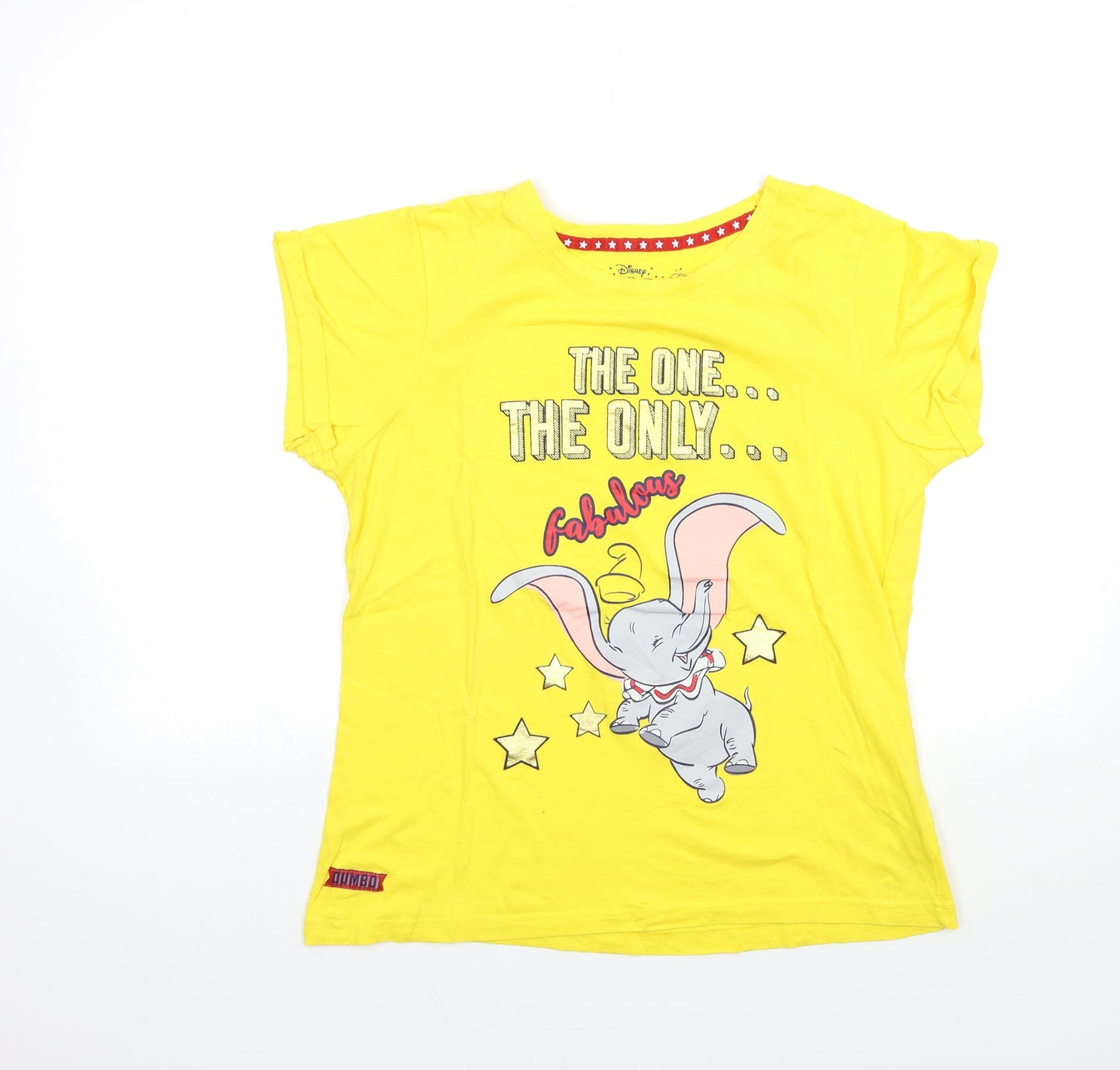 Disney Girls Yellow   Top Pyjama Top Size 12 Years  - DUMBO