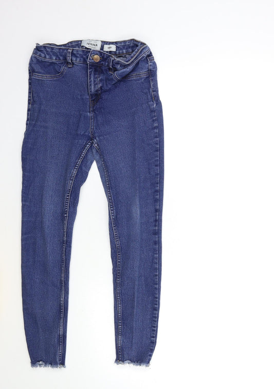 New Look Womens Black  Denim Skinny Jeans Size 10 L25 in