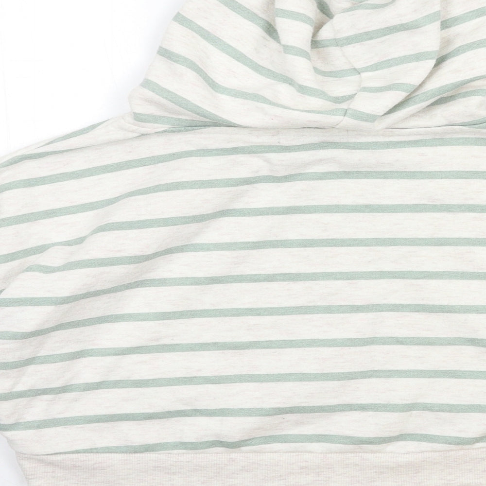 Primark Womens Beige Striped  Pullover Sweatshirt Size 8