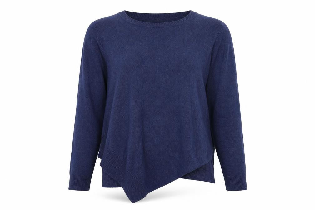 verve Womens Blue  Knit Pullover Jumper Size L