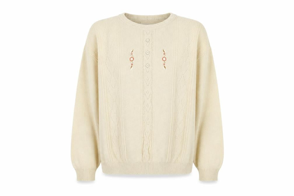 Merry gold Womens Beige  Knit Pullover Jumper Size L