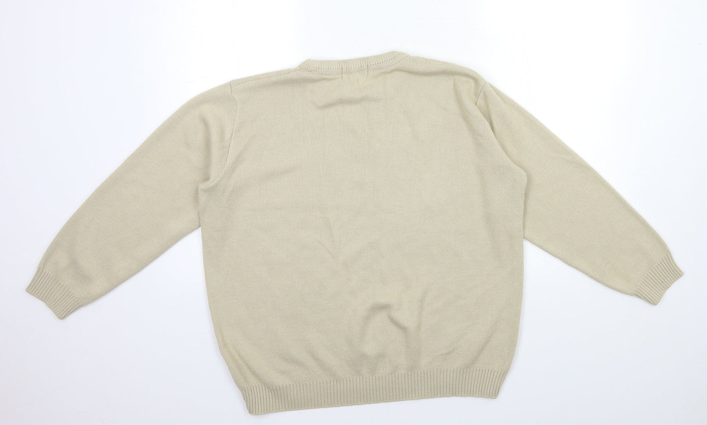 Merry gold Womens Beige  Knit Pullover Jumper Size L