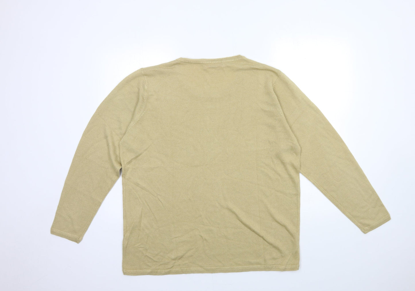 JULIPA Womens Beige  Knit Pullover Jumper Size 20