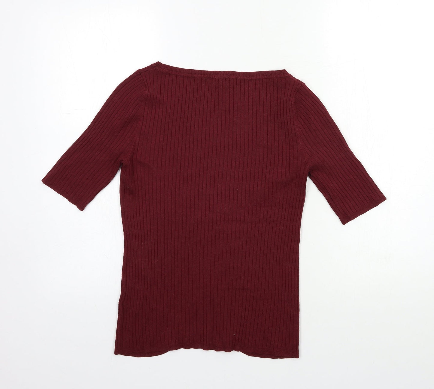Marks and Spencer Womens Red  Knit Pullover Jumper Size 10