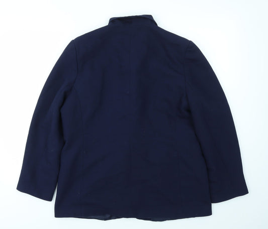 Design essentials Womens Blue   Jacket Blazer Size 16
