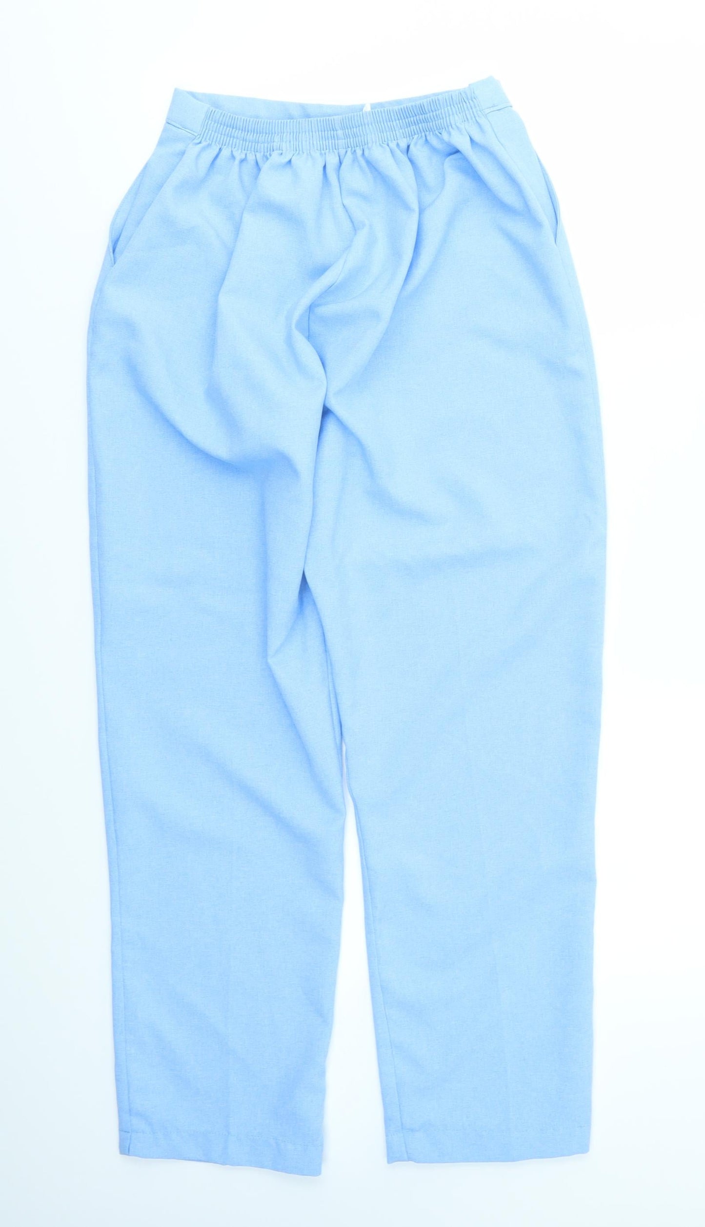Preworn Womens Blue   Trousers  Size 14 L27 in - stretch waistband