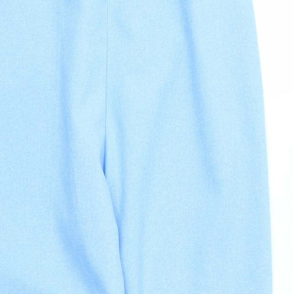 Preworn Womens Blue   Trousers  Size 14 L27 in - stretch waistband