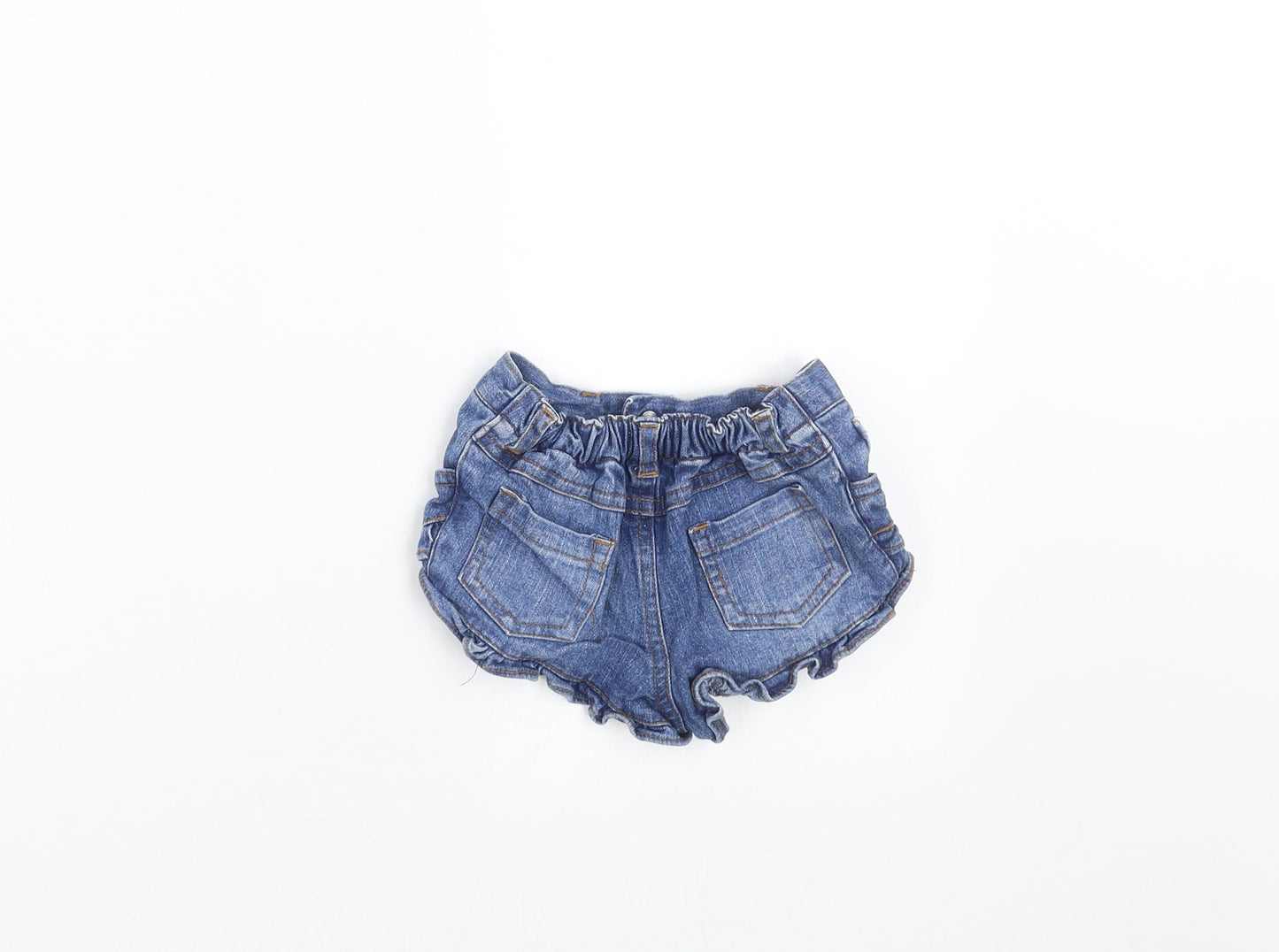 Earlydays Girls Blue  Denim  Trousers Size 6-9 Months  - hotpants
