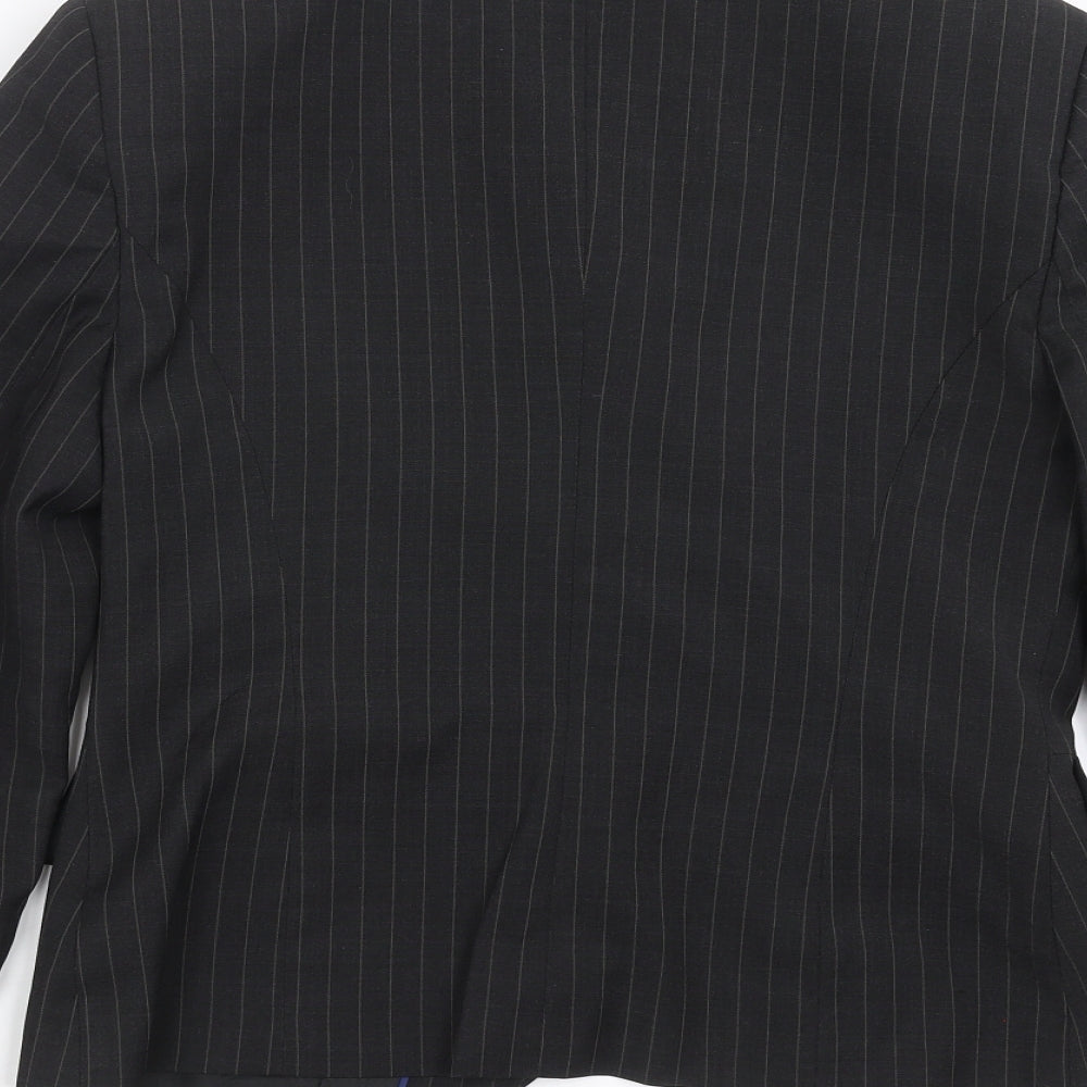 Wardrobes Womens Grey Striped  Jacket Suit Jacket Size 8