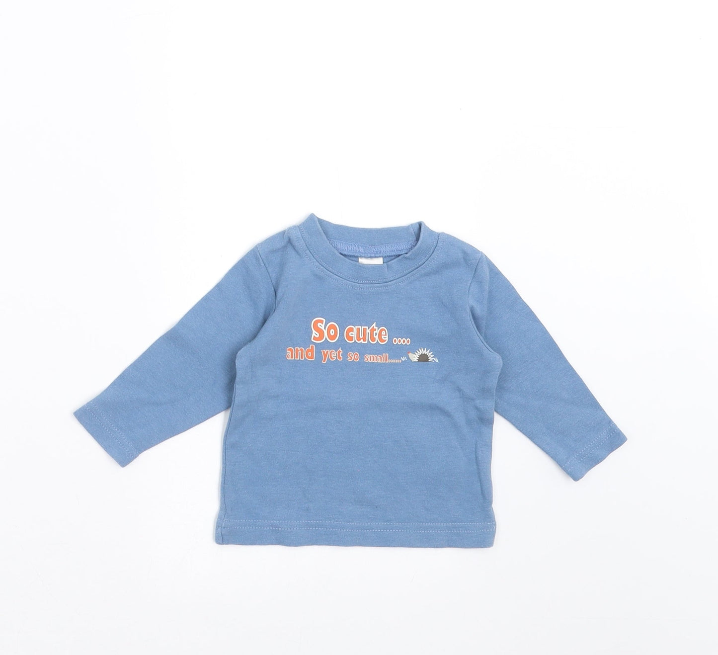 Tiny Ted Baby Blue   Basic T-Shirt Size 0-3 Months  - so cute