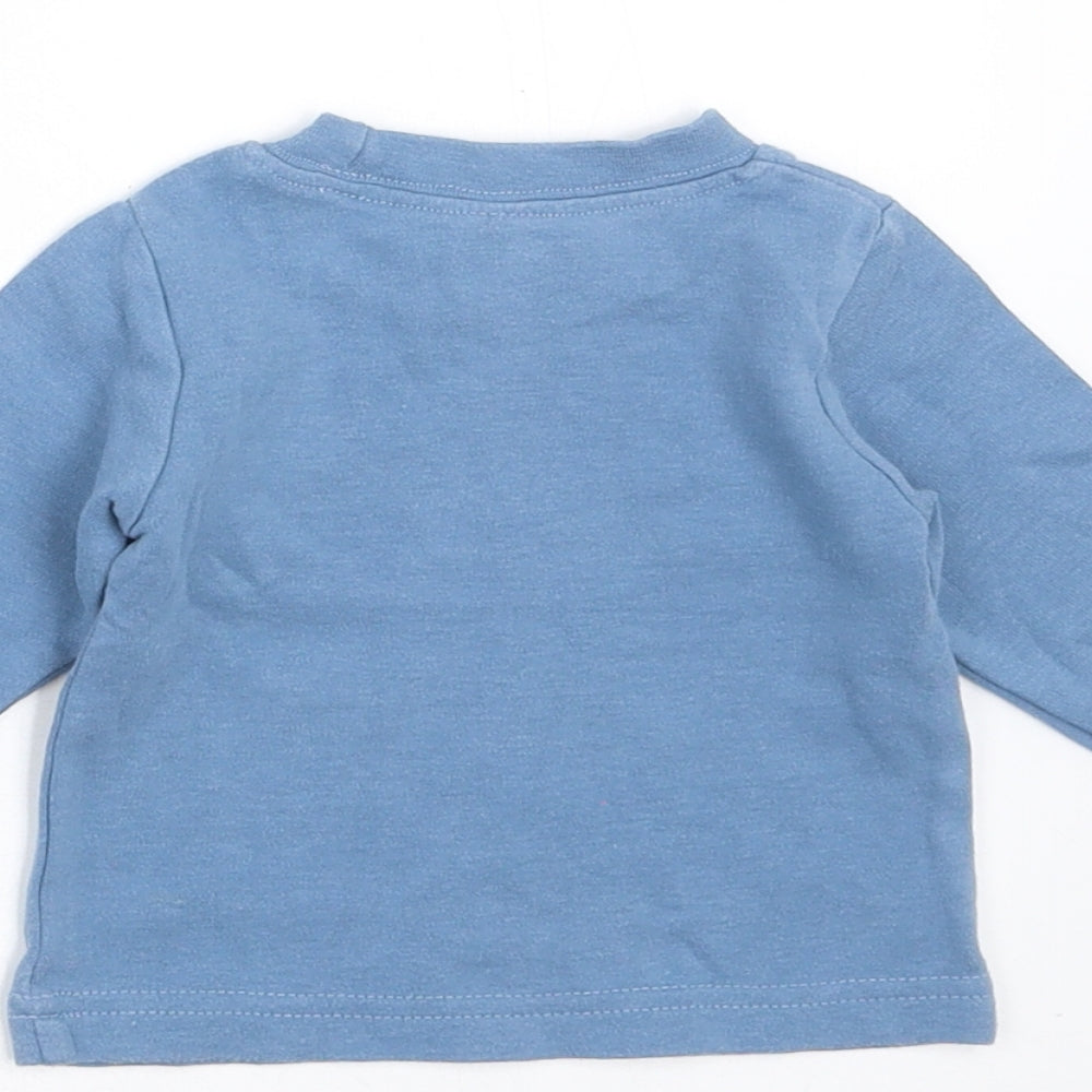 Tiny Ted Baby Blue   Basic T-Shirt Size 0-3 Months  - so cute