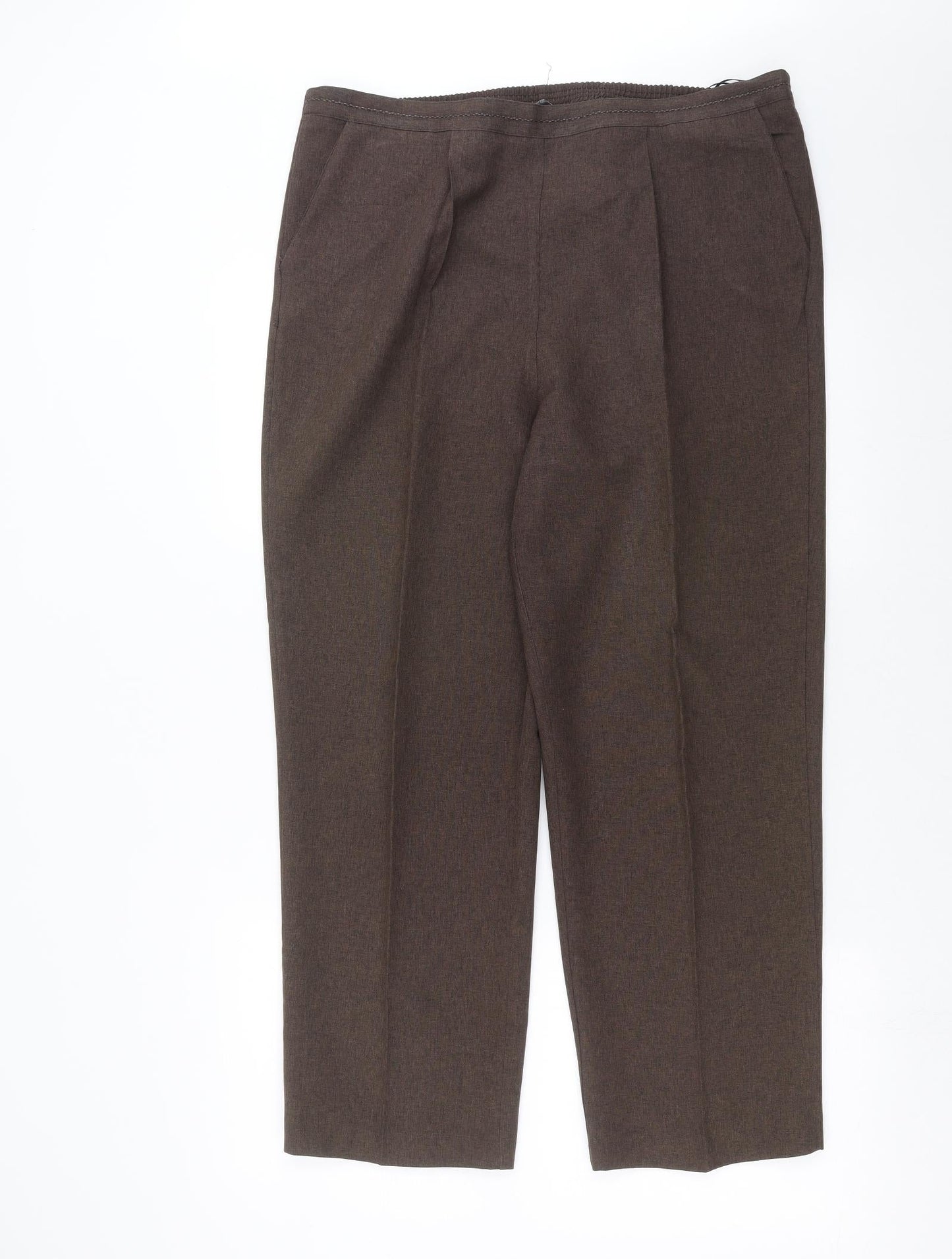 BM Womens Brown   Trousers  Size 16 L26 in