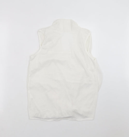 Preworn Womens White   Basic Blouse Size L